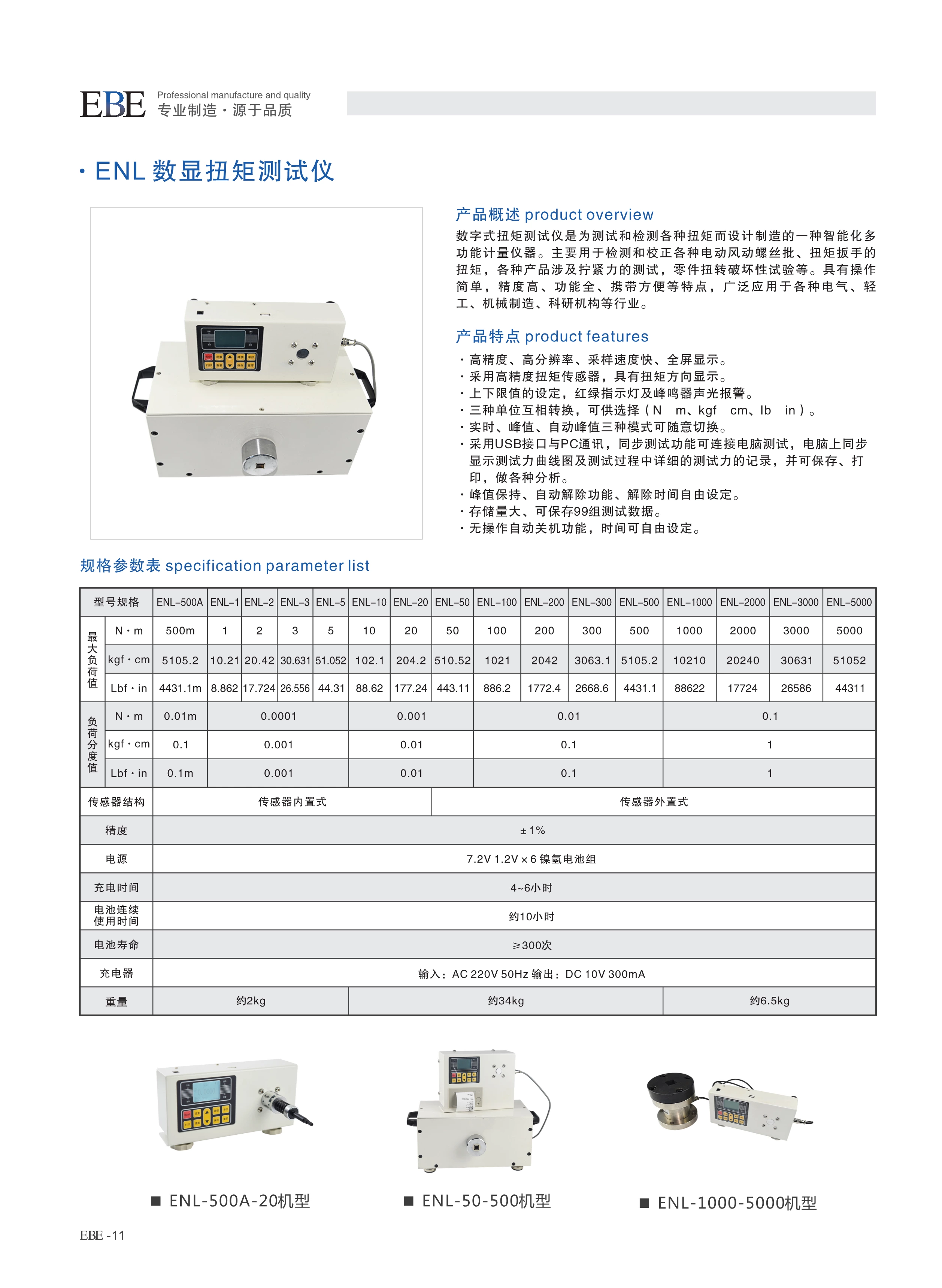 ENL 数显扭矩测试仪