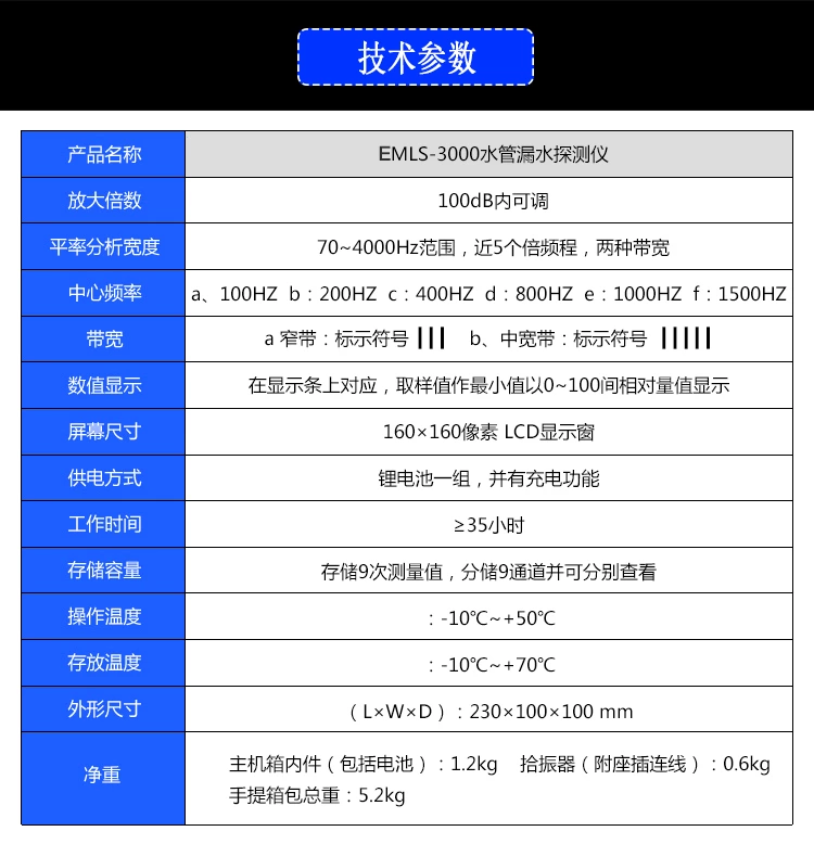 EMLS-3000漏水探测仪
